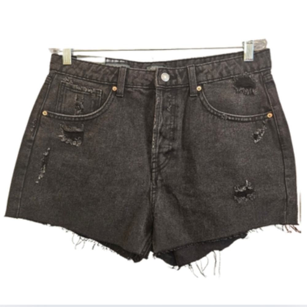 NWT Wild Fable Super High-Rise CutOff Shorts in Black size 10 *AB-1492